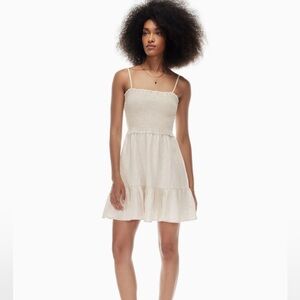 Aritzia Wilfred TEMPEST LINEN SLEEVELESS MINI DRESS Size S